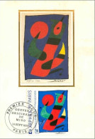 TIMBRES.CARTE MAXIMUM.n°46.OEUVRE ORIGINALE DE MIRO - Ohne Zuordnung