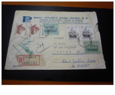 TIMBRE.n°29565.POLOGNE.1965.POUR PARIS.RECOMMANDE - Brieven En Documenten