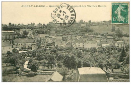 21.AIGNAY-LE-DUC.n°32.QUARTIER DES GRANGES ET DES VIEILLES HALLES.RARE - Aignay Le Duc