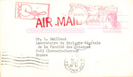 USA POSTAL CARD LINCOLD 4C LOS ANGELES 26/7/1971 FROM FRANCE - 1961-80