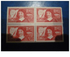 26.LOT.TIMBRES .BLOC DE 4 COIN DATE .1937. N° 336/341/342/345. COTE 100 EUROS - 1930-1939