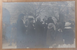 AJACCIO 1924 2 CARTES PHOTOS REMISE DECORATIONS PAR GENERAL GOUVERNEUR MOREL A M. L'EVEQUE SIMEONI - Photo Tomasi - Ajaccio