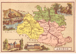 CHROMOS.AM23494.7x11 Cm Env.Chicorée A La Cantinière Française.G Black.Carte Région.Ariège - Thé & Café