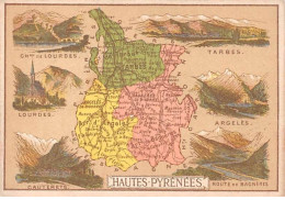 CHROMOS.AM23469.7x11 Cm Env.Chicorée A La Cantinière Française.G Black.Carte Région.Hautes Pyrénées - Thee & Koffie