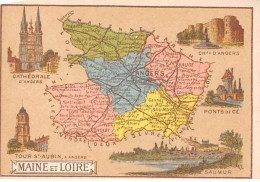 CHROMOS.AM23447.7x11 Cm Env.Chicorée A La Cantinière Française.G Black.Carte Région.Maine Et Loire - Tee & Kaffee