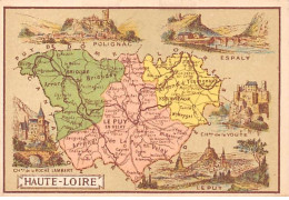 CHROMOS.AM23430.7x11 Cm Env.Chicorée A La Cantinière Française.G Black.Carte Région.Haute Loire - Thee & Koffie