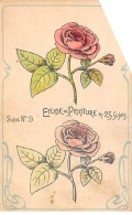 CHROMOS.AM23410.7x11 Cm Env.Chicorée A La Cantinière.G Black.Etude De Peinture En 25 Sujets.Sujet N°9.Fleurs - Tee & Kaffee