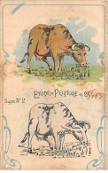 CHROMOS.AM23402.7x11 Cm Env.Chicorée A La Cantinière.G Black.Etude De Peinture En 25 Sujets.Sujet N°2.Vache - Tea & Coffee Manufacturers