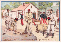 CHROMOS.AM23263.7x10 Cm Env.Chicorée G Black.A La Cantinière.N°12.La Corvée De Quartier - Tea & Coffee Manufacturers