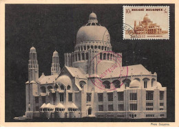 BELGIQUE.Carte Maximum.AM14083.1938.Cachet Oostende.Basilique Du Sacré Coeur à Bruxelles.N°2 Dôme Et Chapelles - Gebruikt