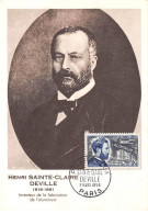 FRANCE.Carte Maximum.AM13809.05/03/1955.Cachet Paris.Henri Sainte-Claire DEville (1818-1881).Inventeur Aluminium - 1950-1959