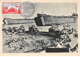 FRANCE.Carte Maximum.AM13807.05/06/1954.Cachet Arromanches.Débarquements Alliés - 1950-1959