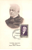 FRANCE.Carte Maximum.AM13787.18/10/1952.Cachet Marseille.Homme D'état.Historien.Adolphe Thiers (1797-1877) - 1950-1959