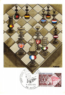 FRANCE.Carte Maximum.AM13968.08/06/1974.Cachet Nice.Jeux Olympiques Echiqueens.Echecs - 1970-1979