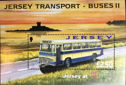 Jersey 2008 Transport Buses WIPA Minisheet MNH - Jersey