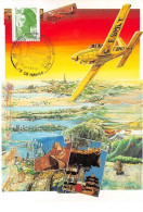 FRANCE .CARTE MAXIMUM. N°207934. 1987. Cachet Le Havre. Daniel Authouart. Pékin. Course Aeronautique - 1980-1989