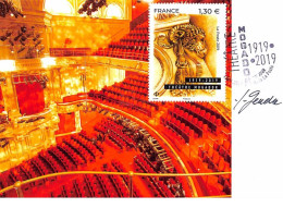 FRANCE.CARTE MAXIMUM. N°207425. 12/04/2019. Cachet Paris. Theatre Mogador - 2010-2019