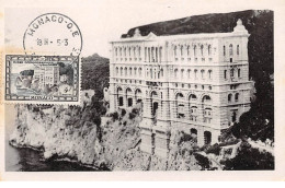 1949 . Carte Maximum . N°105584 .monaco.musee Oceanographique .cachet Monaco . - Maximumkaarten