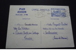 204088 . Tunisie Douar Chott Pour Coulommiers.1942.entier Postale - Guerre De 1939-45