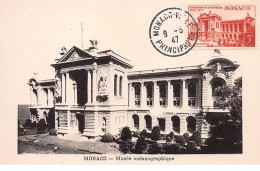 1947 . Carte Maximum . N°105563 .monaco.exposition Du Centenaire 1847 1947 .cachet Monaco . - Cartas Máxima