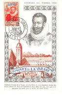 1946 .carte Maximum .france Ex Colonie .102792 .journee Du Timbre .fouquet De La Varane .cachet Alger . - Cartoline Maximum