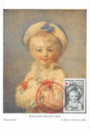 1962 .carte Maximum .france .102480 . L Enfant En Pierrot .la Croix Rouge .cachet Angouleme . - 1960-1969