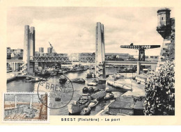 1957 .carte Maximum .france .102447 . Port De Brest .cachet Brest . - 1950-1959