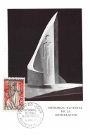 1956 .carte Maximum .france .102404 . Memorial National De La Deportation .cachet Natzwiller . - 1950-1959