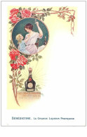 VIEUX-PAPIERS.MENUS.n°30279.BENEDICTINE.LA GRANDE LIQUEUR FRANCAISE.FEMME ET SA FILLETTE - Menükarten