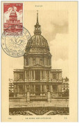 FRANCE.n°19951.CARTE MAXIMUM.1946.PARIS.LE DOME DES INVALIDES - 1940-1949