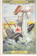 Chromos -COR12363 - Chicorée Voelcker - La Grande Guerre - Hydravion - Sous-marin - 7x11cm Env. - Té & Café