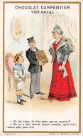 Chromos - COR10114 - Chocolat Carpentier - Thé Royal - Jeune Garçon Discutant Avec Sa Bonne Maman -  6x10 Cm Environ - Altri & Non Classificati