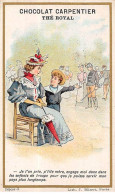 Chromos - COR10108 - Chocolat Carpentier - Thé Royal - Jeune Fille Et Sa Mère En Pleine Conversation -  6x10 Cm Environ - Altri & Non Classificati