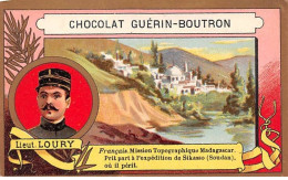 Chromos - COR10206 - Chocolat Guérin-Boutron - Lieut. Loury - Expédition De Sikasso - 7x10 Cm Environ - Guérin-Boutron