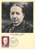 FRANCE.Carte Maximum.AM13922.04/07/1964.Cachet Chatou.Georges Mandel (1885-1944).Homme Politique Français - 1960-1969