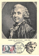 FRANCE.Carte Maximum.AM13906.23/02/1963.Cachet Paris.Pierre De Marivaux (1688-1763).Ecrivain - 1960-1969