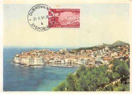 CROATIE.Carte Maximum.AM14122.1957.Cachet Dubrovnik.Vue Général - Croazia