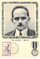 FRANCE.Carte Maximum.AM13890.22/04/1961.Cachet Ozolles.Paul Gateaud (1889-1944).Résistance PTT - 1960-1969