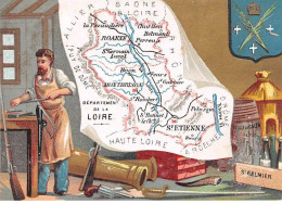 Chromos - COR15113 - Carte Du Département De La Loire - 11x7 Cm Environ - Altri & Non Classificati