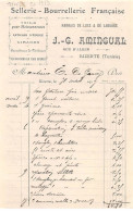 Facture.AM20083.Tunisie.Bizerte.1913.JG Amingual.Sellerie.Bourrellerie Française.Harnais De Luxe é De Labours - Otros & Sin Clasificación