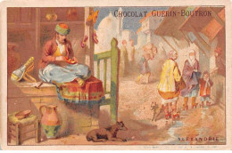 Chromos -COR12519 - Chocolat Guérin-Boutron - Alexandrie - Hommes - Femmes - Chiens - Rue - 10x7cm Env. - Guerin Boutron