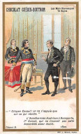 Chromos -COR10534 - Chocolat Guérin-Boutron- Andrieux- Bonaparte- Assemblée - 6x10 Cm Env. - Guérin-Boutron