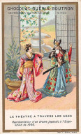 Chromos -COR10506 -Chocolat Guérin-Boutron-Le Théâtre à Travers Les âges-Drame Japonais- Acteurs - 6x10 Cm Environ - Guérin-Boutron