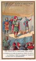 Chromos -COR10490 - Chocolat Guérin-Boutron - Le Théâtre à Travers Les âges - Palais De Justice - 6x10 Cm Environ - Guérin-Boutron