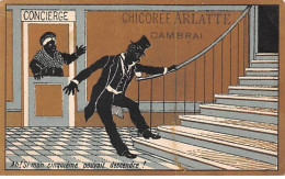 Chromos -COR10461- Chicorée Arlatte - Cambrai- Concierge - Homme - Escalier  - 6x10 Cm Environ - Tè & Caffè