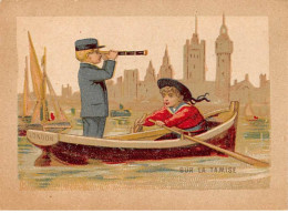 Chromos -COR12444 - Chicorée Lervilles - Tamise - Londres - Bateau - Hommes - 8x11cm Env. - Thé & Café