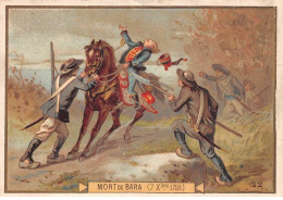 Chromos -COR12437 - Chicorée à La Ménagère - Mort De Bara - Hommes - Cheval - 8x12cm Env. - Thé & Café