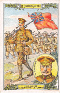 Chromos -COR12366 - Chicorée Voelcker - La Grande Guerre - Nos Alliés - Angleterre- Tommy - Douglas Haig - 7x11cm Env. - Tea & Coffee Manufacturers