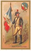 Chromos - COR14246 - Homme - Drapeau De La 32e Demie-brigade - 10x6 Cm Environ - En L'état - Otros & Sin Clasificación