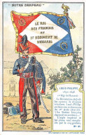 Chromos - COR14250 - Notre Drapeau - Louis-Philippe - 1er Régiment De Hussards - 11x7 Cm Environ - En L'état - Otros & Sin Clasificación